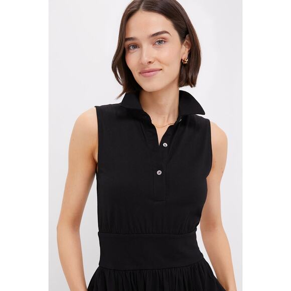 POMANDER PLACE Black Mikaela Midi Dress Size M NWT Retail $148 Tuckernuck - Picture 5 of 8